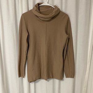 Taupe Calvin Klein Jeans cowl neck